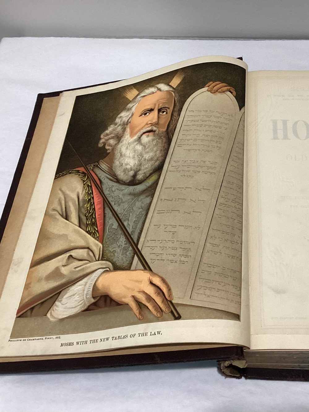 Antique 1903 Holy Family Bible, A.J. Holman & Co. Victorian Ornate - Picture 2 of 12